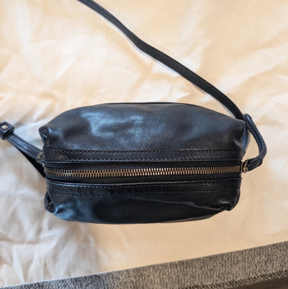 Parker Thatch Bon Bon East West Baguette Bag Black Leather - Picture 6 of 12